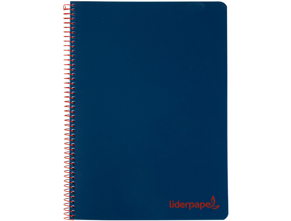 CAHIER SPIRALE LIDERPAPEL A6 MICRO WONDER 240 PAGES 90G 5X5MM 4 BANDES  COULEURS ROUGE