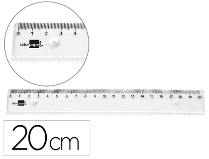 Règle transparente en plastique rigide